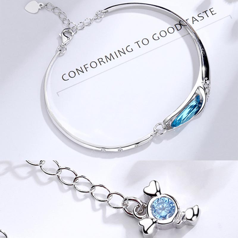 Fortune Jewel 925 Silver Plated Copper 12 Constellations of the Zodiac Charm Bracelet