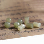 Fortune Jewel Natural Abelia Biflora Wood Hetian Jade Bamboo Bead Warding Off Evil Spirits Bracelet
