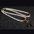 Fortune Jewel Handmade Tibetan Tiger Eye Bodhi Seed Peace Bracelet