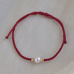 Fortune Jewel Natural Pearl Bead Luck Braid String Bracelet