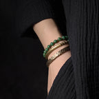 Fortune Jewel Simple Design Copper Wealth Cuff Bracelet