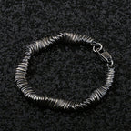 Buddha Stones 925 Sterling Silver Vintage Twisted Design Wealth Healing Chain Bracelet