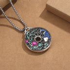Fortune Jewel Koi Fish Lotus Peace Buckle Fu Character Wealth Luck Necklace Pendant Fortune Jewel