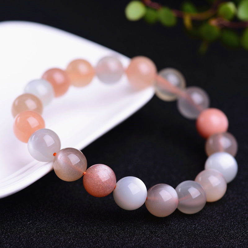 Fortune Jewel Natural Moonstone Wealth Positive Bracelet