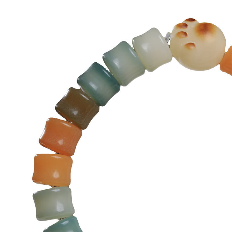 Fortune Jewel Colorful Bodhi Seed Cat Paw Wisdom Bracelet