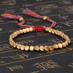 Fortune Jewel Tibetan Copper Beads Healing Luck Bracelet