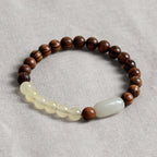 Fortune Jewel  Jade Sandalwood Luck Abundance Bracelet