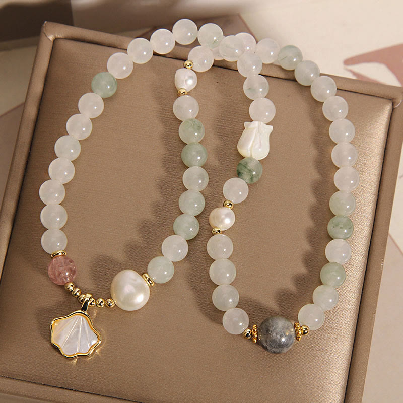 Fortune Jewel Double Layer Jade Shell Luck Bracelet