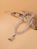 Buddha3bodhi 7.5mm Tibetan Himalayan White Crystal 108 Bead Mala