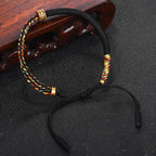 Fortune Jewel Om Mani Padme Hum Protection Luck String Bracelet
