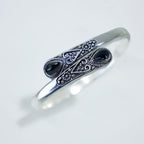 Fortune Jewel Zircon Water Drop Pattern Healing Cuff Bracelet Bangle
