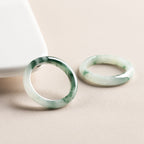 Fortune Jewel Natural Green Jade Luck Abundance Ring