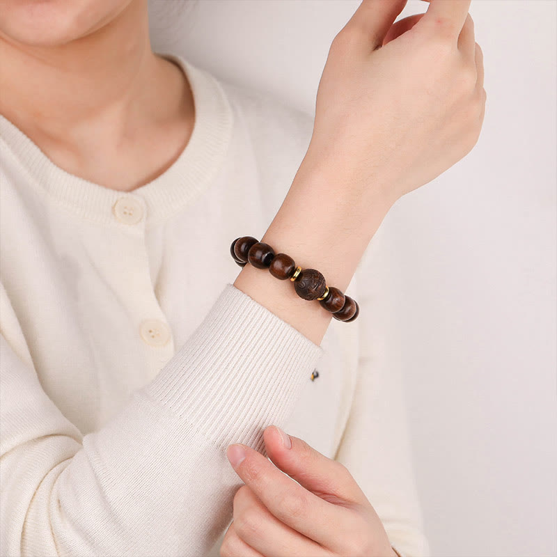 Fortune Jewel Natural Rosewood Compassion Bracelet