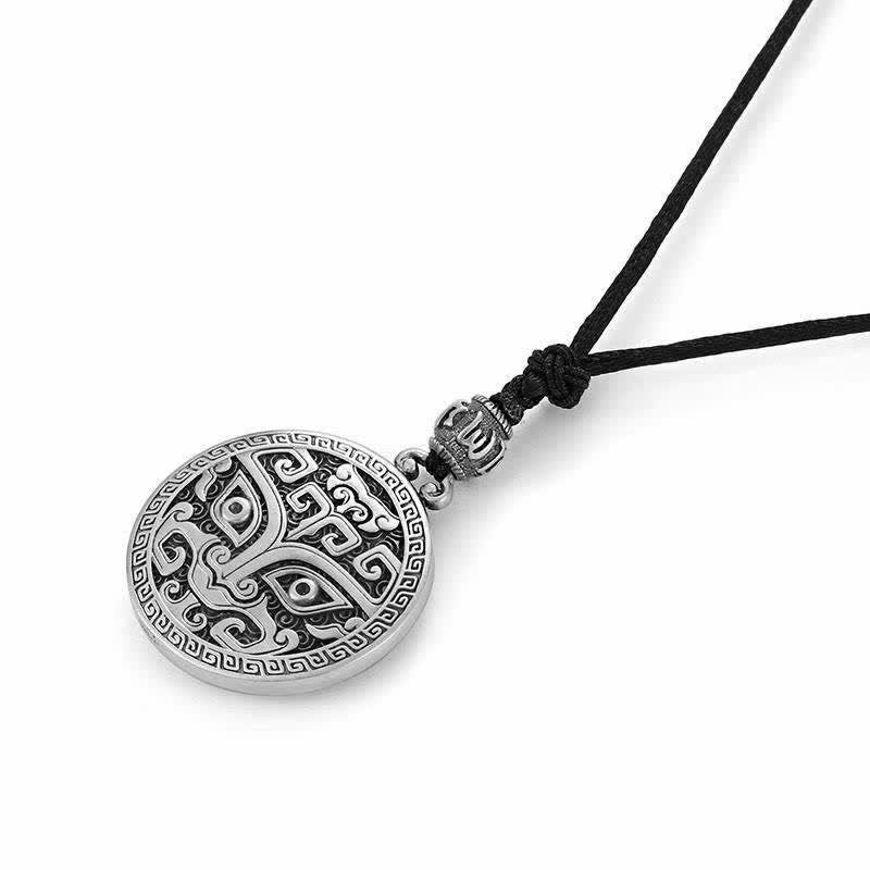 Fortune Jewel Lucky FengShui Mythological Creature Taotie Wealth Necklace Pendant