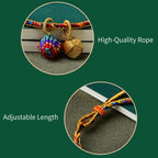 Fortune Jewel Colorful Rope Luck Handmade Zongzi Golden Ball Charm Bracelet