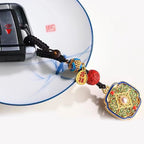 Fortune Jewel Fu Character Blessing Ruyi Charm Key Chain