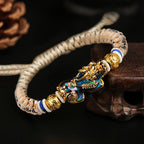 Fortune Jewel Feng Shui PiXiu Color Change Copper Coin Beads Wealth String Bracelet