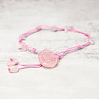 Fortune Jewel Amethyst Pink Crystal Green Aventurine Rose Inner Peace Healing Anklet
