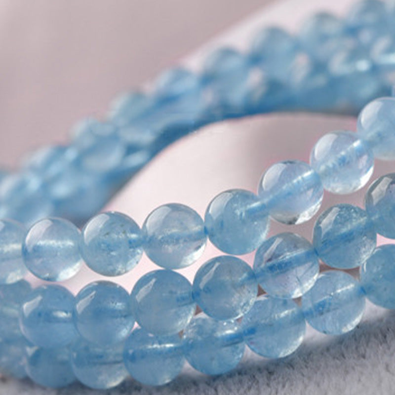 Fortune Jewel Natural Aquamarine Peace Healing Bracelet