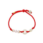 Buddha Stones 925 Sterling Silver Plated Gold Hetian Jade Peace Buckle Pearl Luck Bracelet