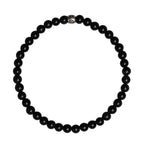 Fortune Jewel Natural Black Obsidian Smoky Quartz Purification Strength Bracelet