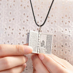 Fortune Jewel 990 Sterling Silver Heart Sutra Great Compassion Shurangama Mantra Lotus Vajra Peace Necklace Pendant Fortune Jewel