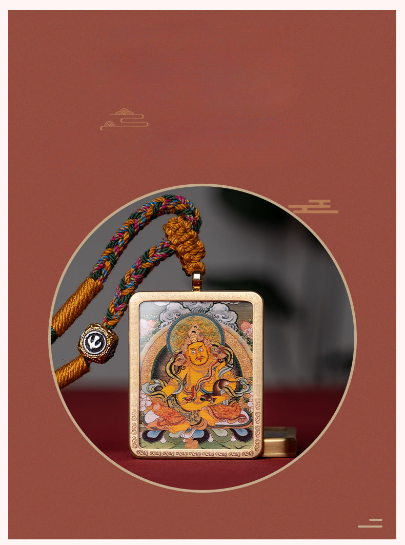 Tibetan Thangka  Amulet Talisman Pendant Necklace (35mm*45mm)
