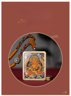 Tibetan Thangka  Amulet Talisman Pendant Necklace (35mm*45mm)