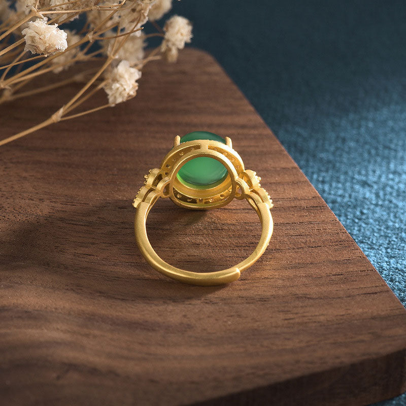 Fortune Jewel Green Jade Fortune Ring