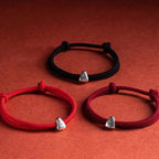 Fortune Jewel 925 Sterling Silver Fu Character Blessing Handmade Braided Bracelet