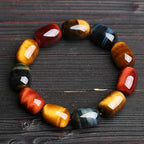 Fortune Jewel Natural Tiger Eye Healing Protection Bracelet