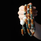 Fortune Jewel Bodhi Lotus Mala Harmony Necklace Bracelet Fortune Jewel