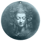 Fortune Jewel Kwan Yin Avalokitesvara Jade Abundance String Necklace Pendant Fortune Jewel