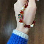 Fortune Jewel Red Agate Pearl Confidence Self-acceptance Bracelet