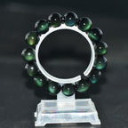 Fortune Jewel Natural Green Eye Obsidian Wealth Bracelet