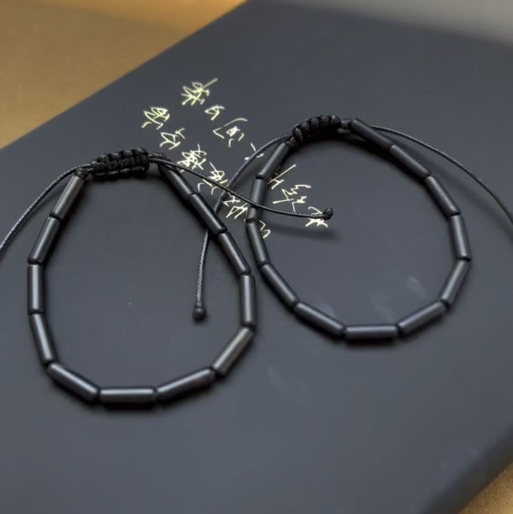 Fortune Jewel Black Onyx Bead Support Protection Bracelet