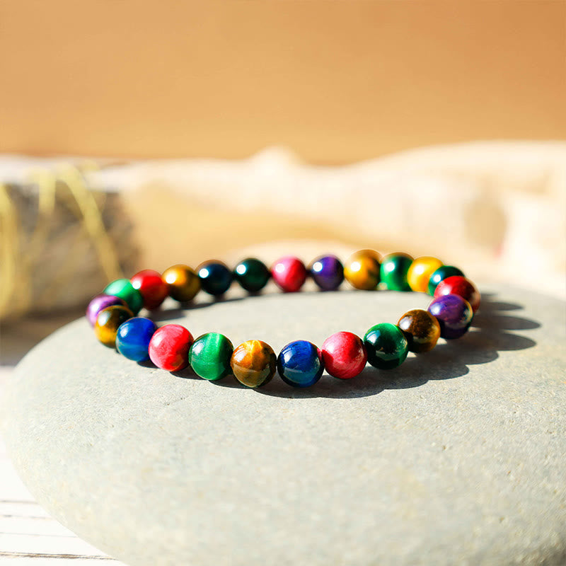 Fortune Jewel Tiger Eye Resolve Courage Bracelet