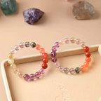 10mm Natural Crystal Gemstone Bead Bracelet