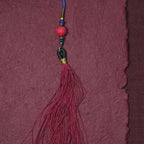 Fortune Jewel 108 Mala Beads Bodhi Seed Dzi Bead Peace Tassel Bracelet