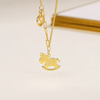 Women's S925 Sterling Silver "Immediate Wealth" Rocking Horse Necklace – Stylish Women Necklace
