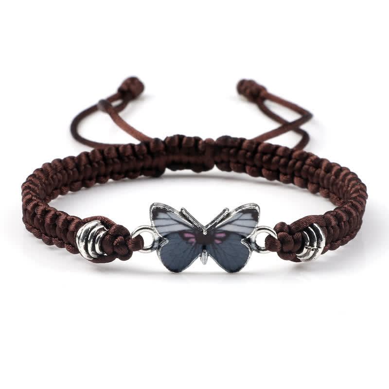 Fortune Jewel Butterfly Freedom Love String Charm Bracelet