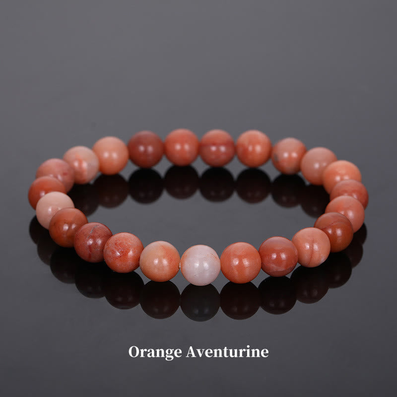 Fortune Jewel Natural Stone Quartz Healing Beads Bracelet