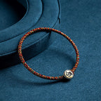 Fortune Jewel Handmade 925 Sterling Silver Chinese Zodiac Natal Buddha Protection Colorful Rope Bracelet
