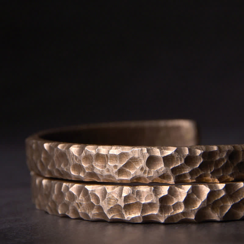 Fortune Jewel Simple Design Copper Wealth Cuff Bracelet