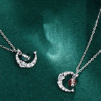 Fortune Jewel Strawberry Quartz Blue Crystal Love Healing Necklace