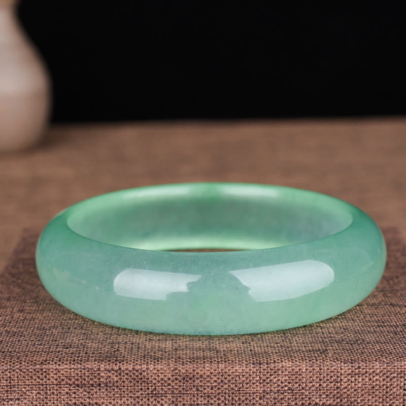 Fortune Jewel Natural Jade Luck Healing Prosperity Bangle Bracelet