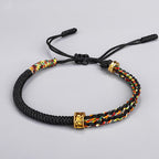 Fortune Jewel Om Mani Padme Hum Protection Luck String Bracelet