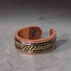 Fortune Jewel Magnetic Copper Balance Adjustable Cuff Bracelet Bangle Ring