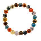 Fortune Jewel Colorful Candy Agate Healing Strength Bead Bracelet