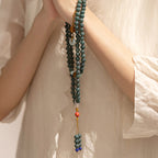 Fortune Jewel 108 Beads Bodhi Seed Blessing Meditation Bracelet Mala